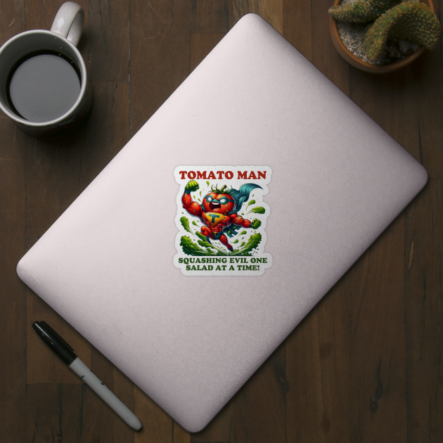 Tomato Man - Hero of Healthy Habits by vk09design